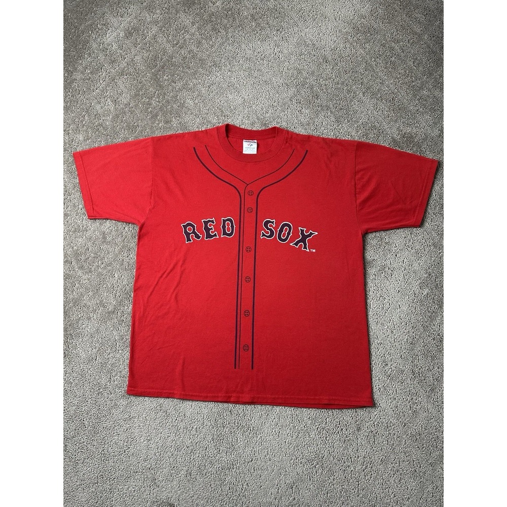 Vintage Mens T-shirt Boston Red Sox Dunkin' Donuts #5 MLB Baseball, Size XL